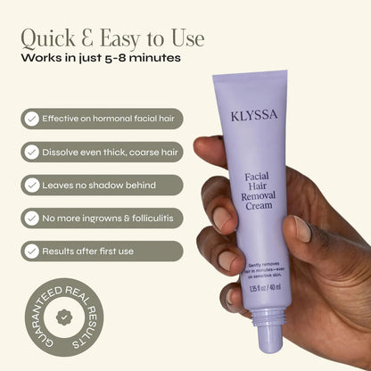 Klyssa Painless Facial Hair Removal Cream