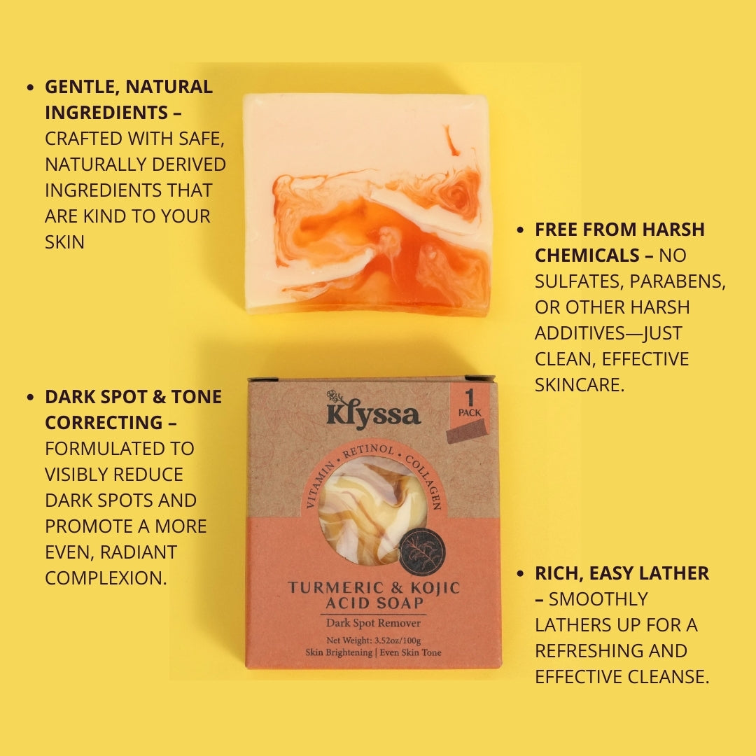 Klyssa Kojic Acid & Turmeric Soap