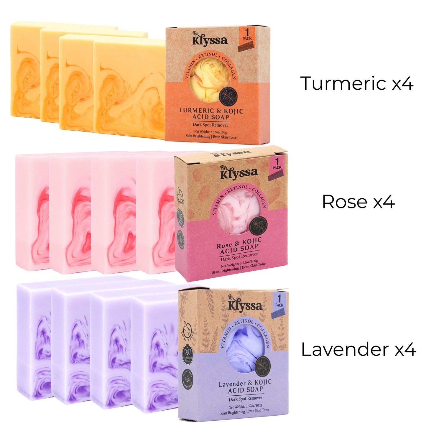 Klyssa Kojic Acid & Turmeric Soap